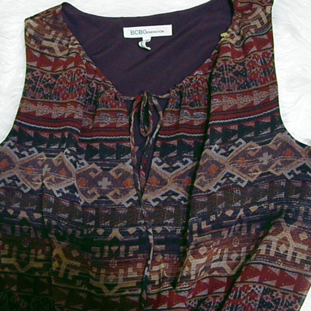 BCBG multi Color Crossover Romper - Picture 3 of 7
